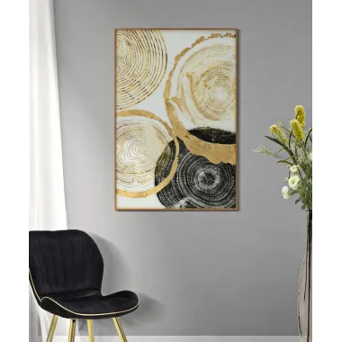 Panel ze szkła w ramie WOODY 60x3,5x90 cm